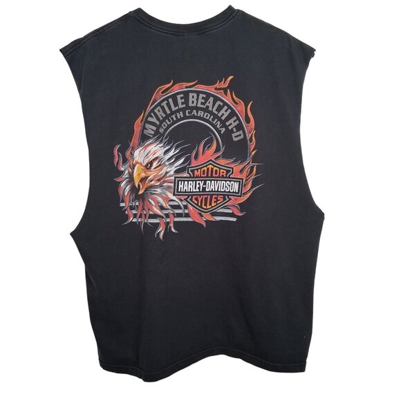 Harley-Davidson Other - Harley Davidson Muscle Shirt XL Milwaukee Steel Myrtle Beach Motorcycle Biker SC